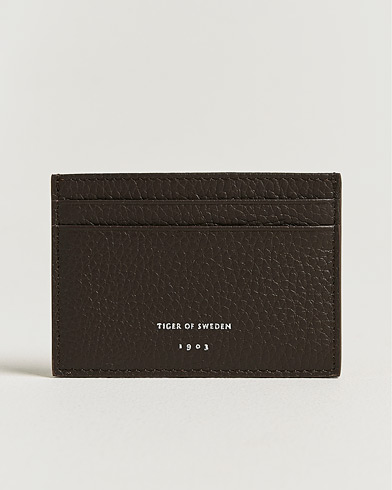 Tiger of Sweden Wharf Leather Card Holder Dark Brown – Bruin