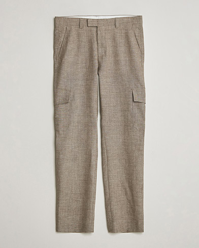 Tiger of Sweden Mend Wool/Linen Cargo Trousers Sawgrass Brown – Bruin