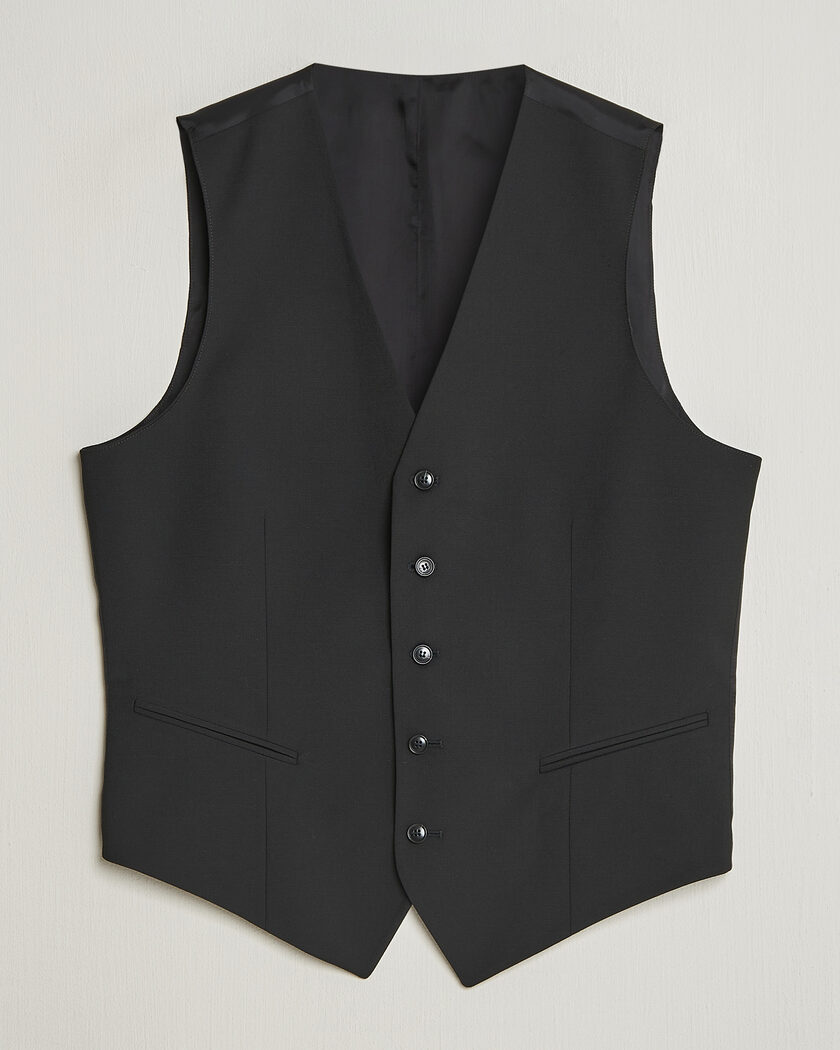 Tiger of Sweden Winston Wool Travel Waistcoat Black – Noir