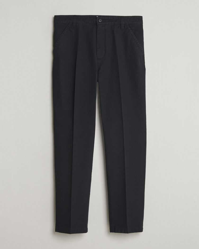 Filippa K Carl Cotton Trousers Black – Zwart