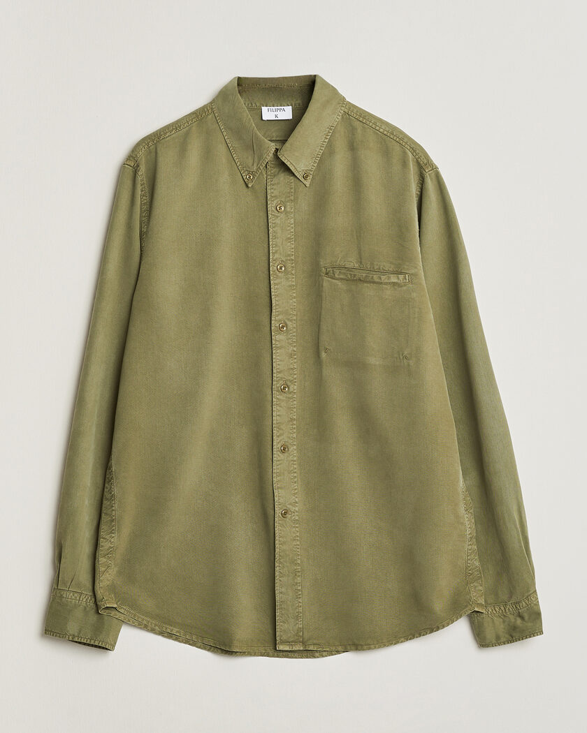 Filippa K Zack Lyocell Shirt Laurel Green – Groen