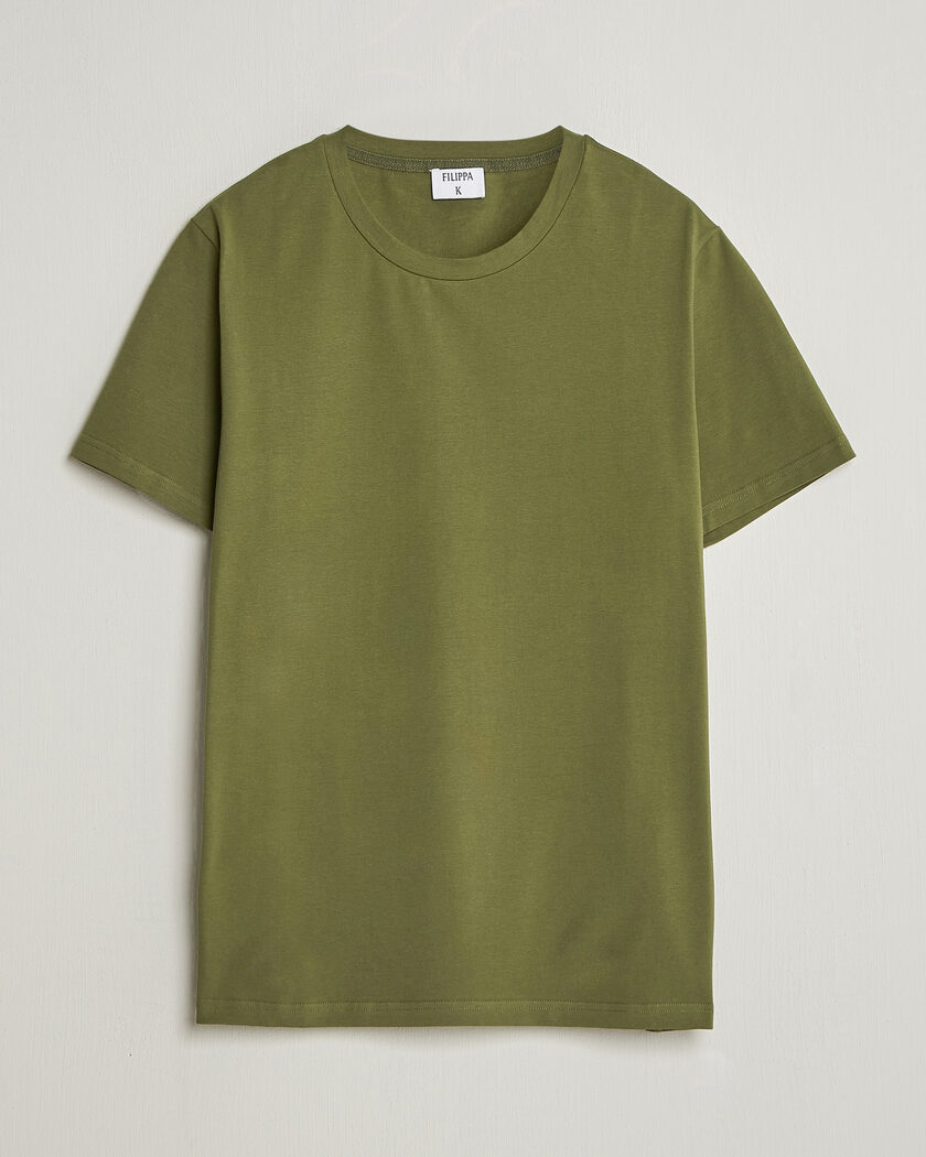 Filippa K Soft Lycra T-Shirt Laurel Green – Groen