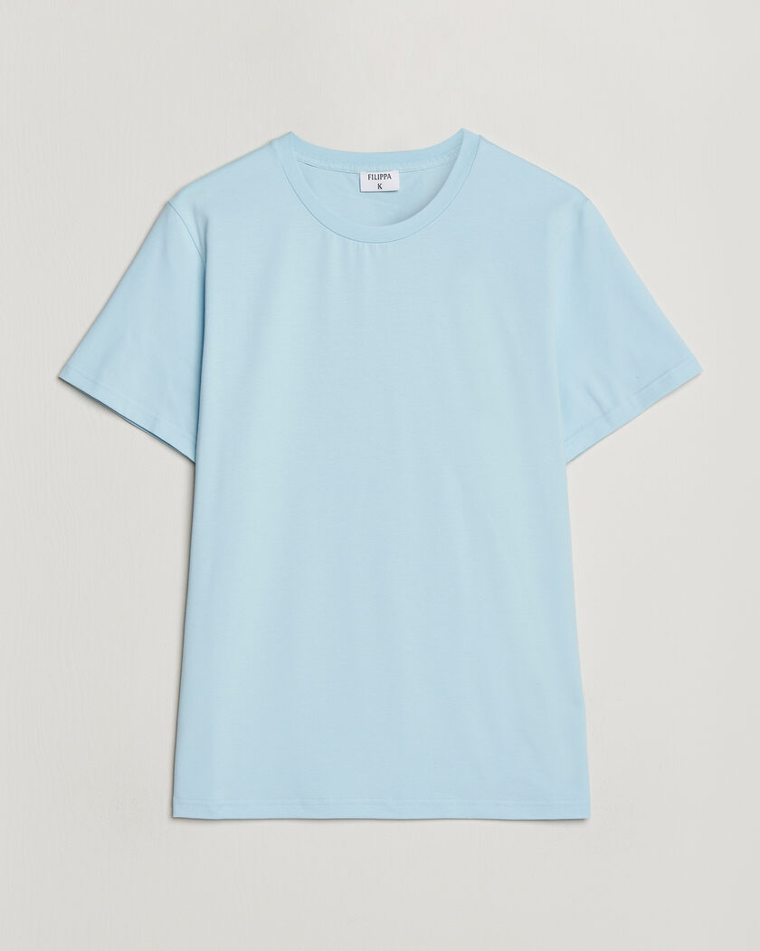 Filippa K Soft Lycra T-Shirt Frost Blue – Blauw