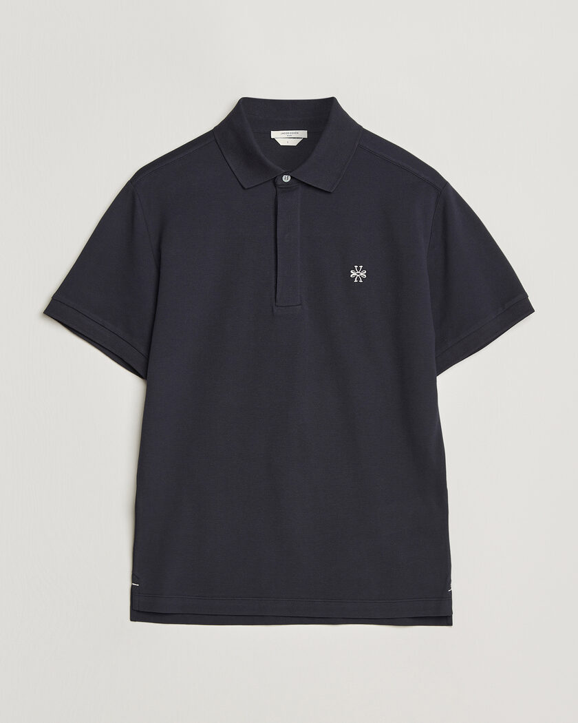 Jacob Cohën Cotton Polo Piquet Navy Blue – Blauw