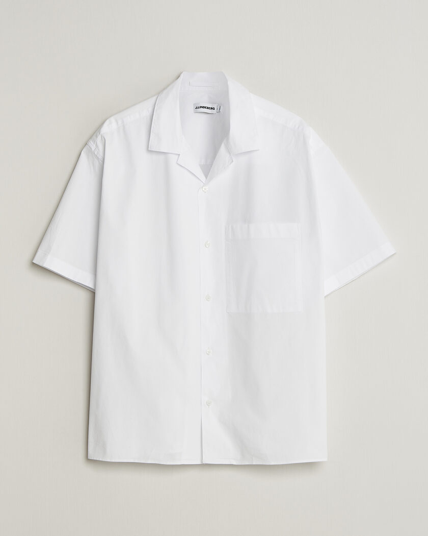 J.Lindeberg Ellis Cotton Resort Shirt White – Wit