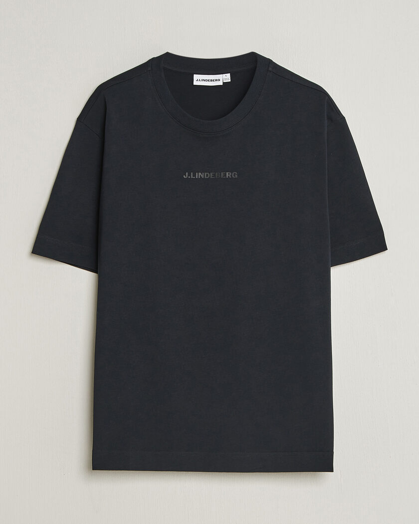 J.Lindeberg Hale Heavy Logo T-Shirt Black – Noir