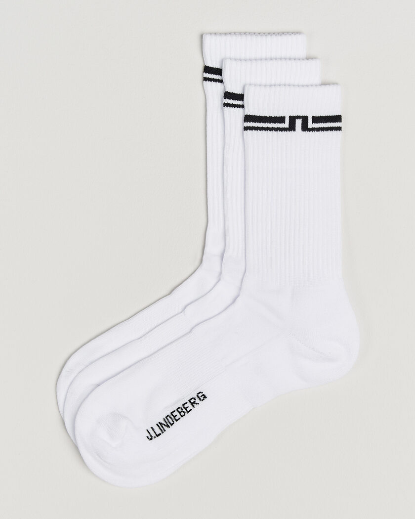 J.Lindeberg Johnson 3-Pack Socks White – Wit