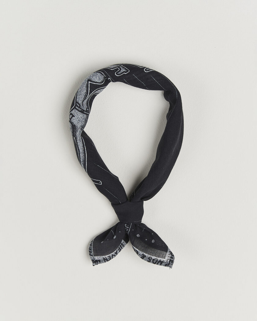 Nudie Jeans Ingrid Printed Bandana Black – Zwart