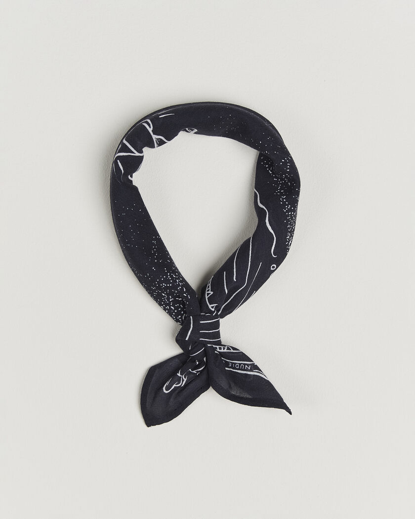 Nudie Jeans Ingrid Printed Bandana Blue – Bleu