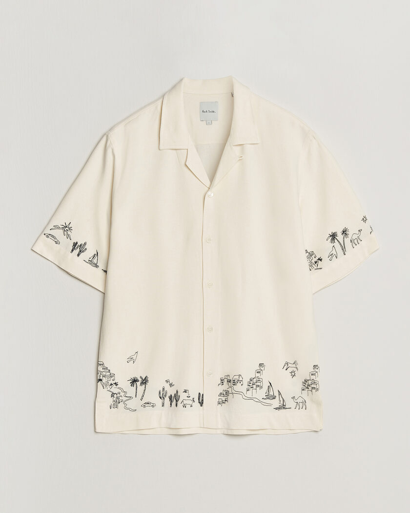 Paul Smith Embroidered Short Sleeve Shirt White – Wit