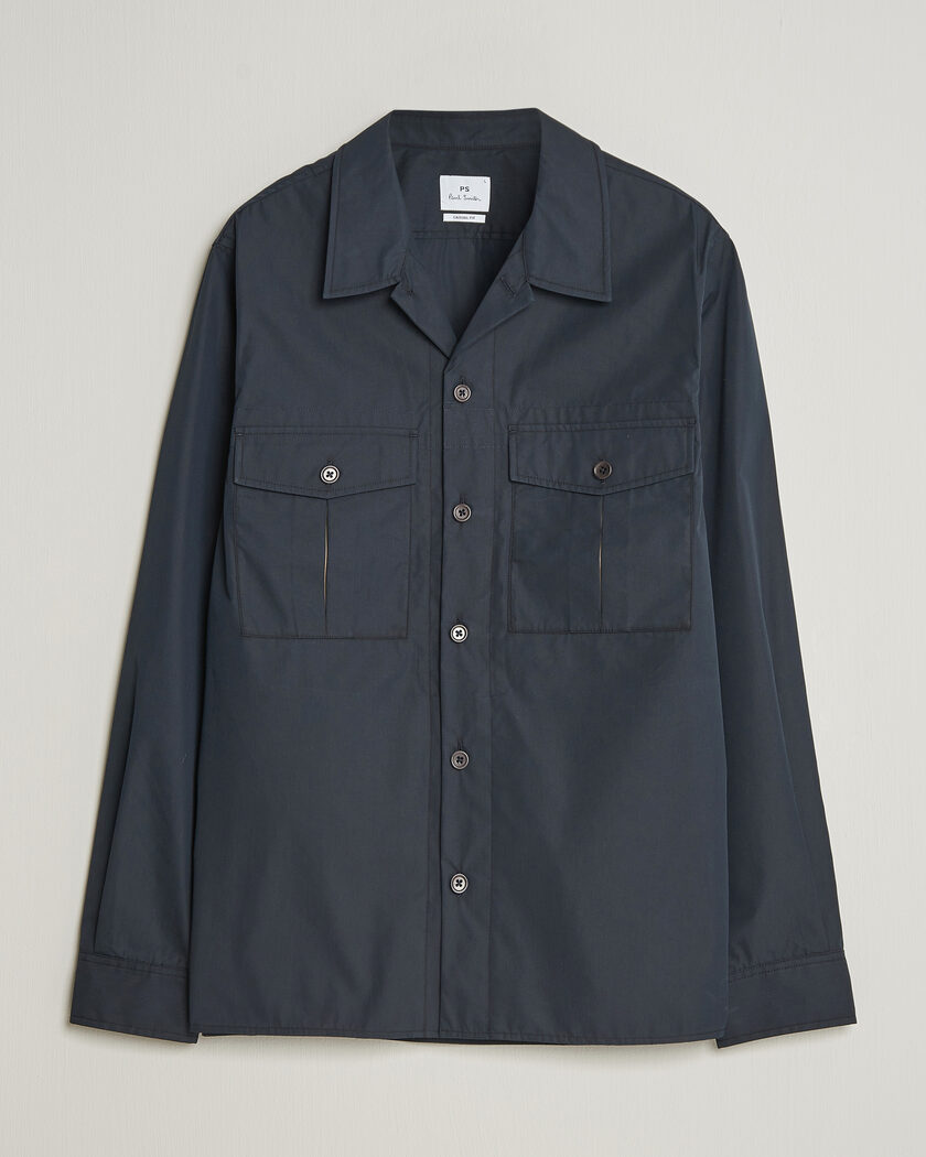 PS Paul Smith Casual Cotton Overshirt Navy – Bleu