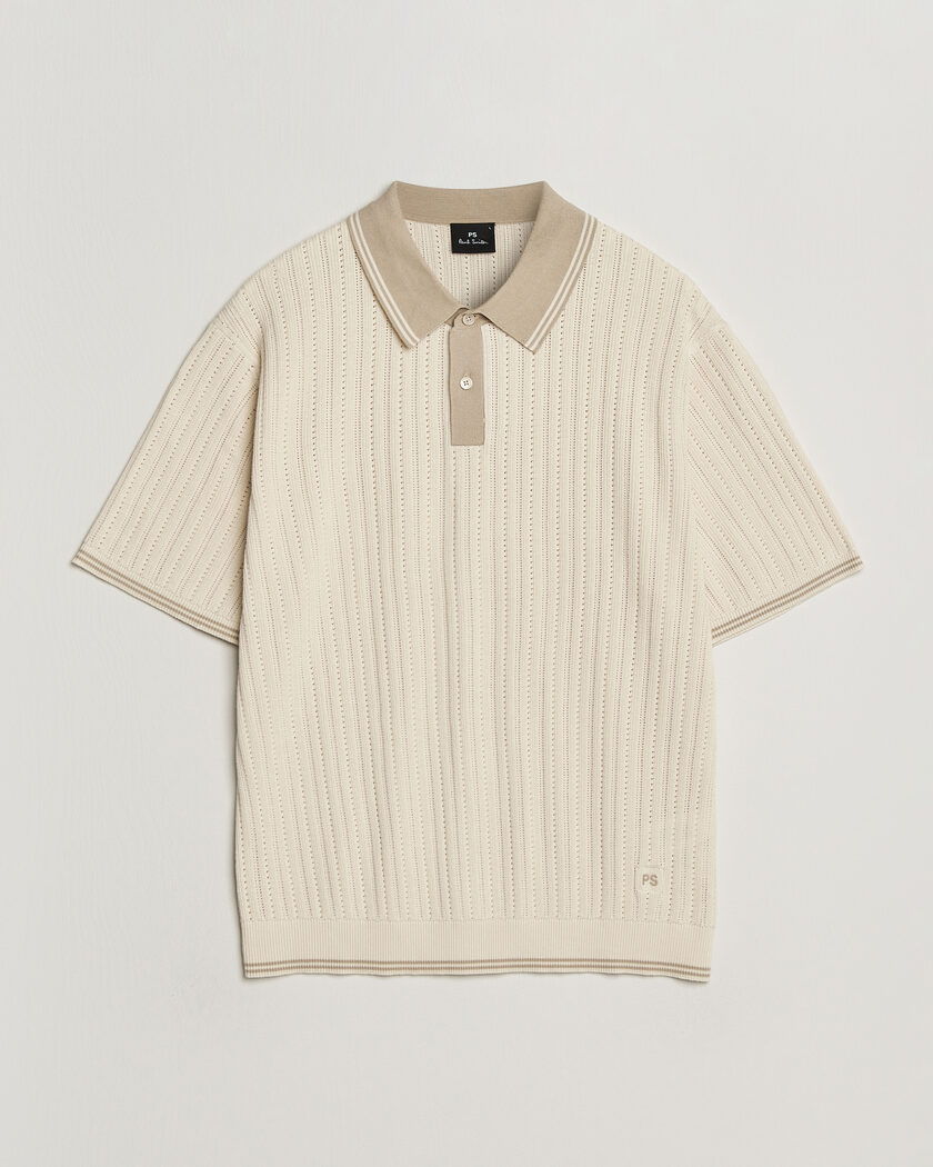 PS Paul Smith Cotton Knitted Polo White – Wit