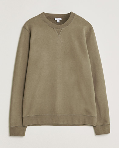 Sunspel Loopback Sweatshirt Dark Cedar – Marron