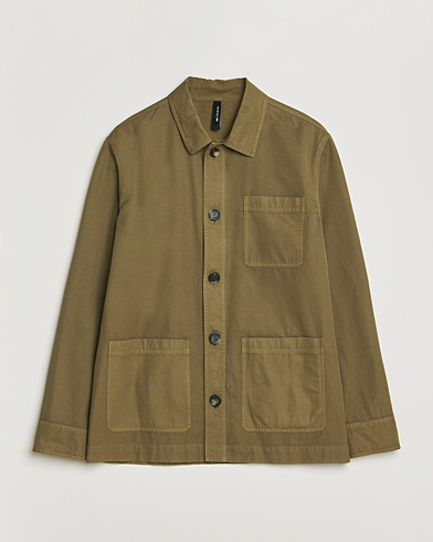 Kiton Cotton Canvas Chore Jacket Military – Groen