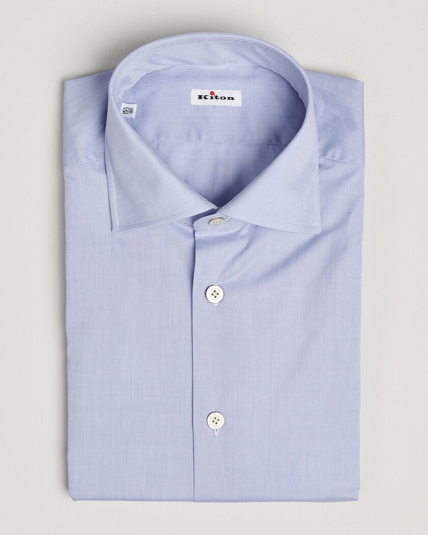Kiton Slim Fit Dress Shirt Light Blue – Bleu