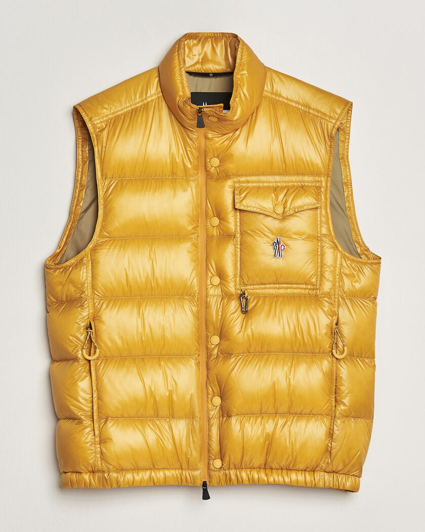 Moncler Grenoble Uychi Down Vest Yellow – Geel