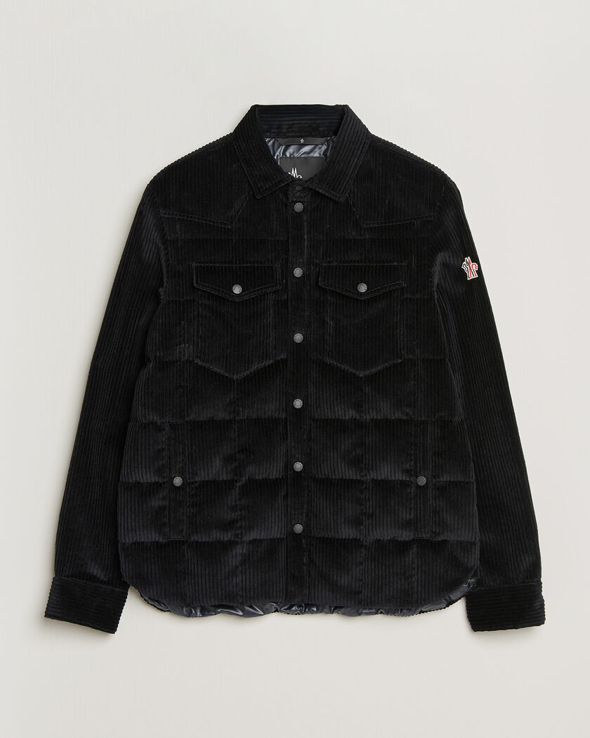 Moncler Grenoble Gelt Corduroy Shirt Jacket Black – Zwart