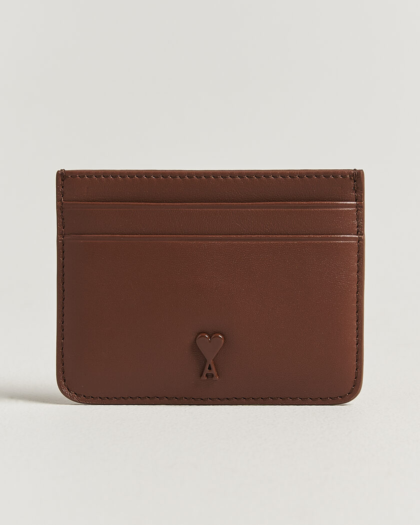 AMI Tonal Heart Logo Card Holder Caramel – Bruin