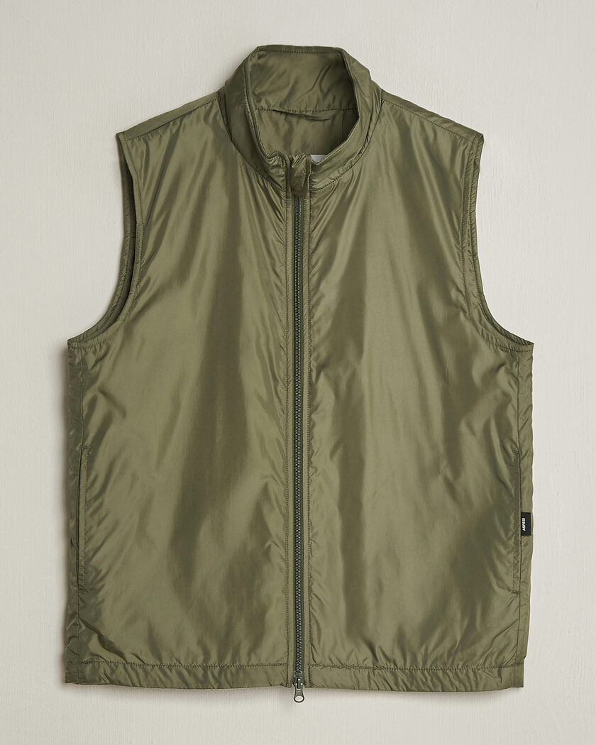 Aspesi Vernes Nylon Gilet Olive – Vert
