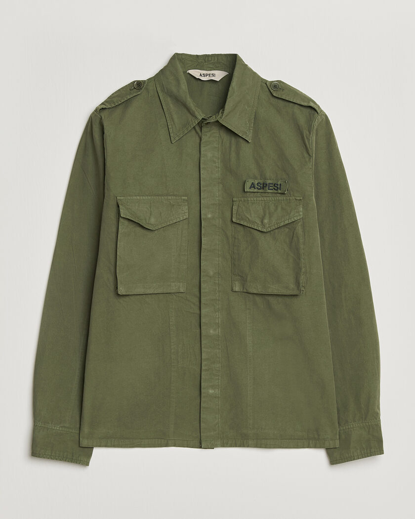 Aspesi Cotton Field Shirt Olive – Vert