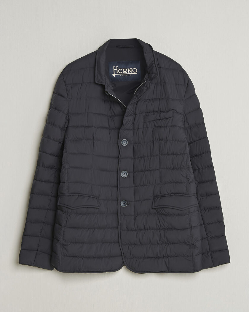 Herno Nuage Matt Nylon Blazer Navy – Blauw