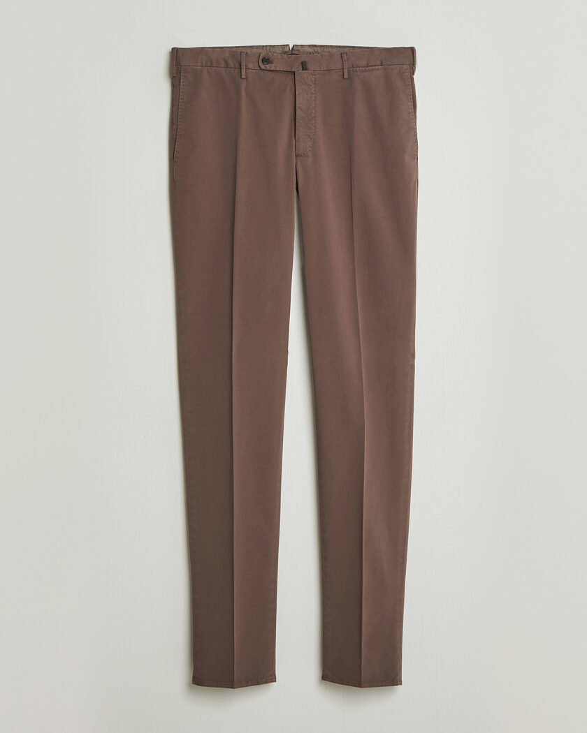 Incotex Regular Fit Comfort Chinos Dark Brown – Bruin
