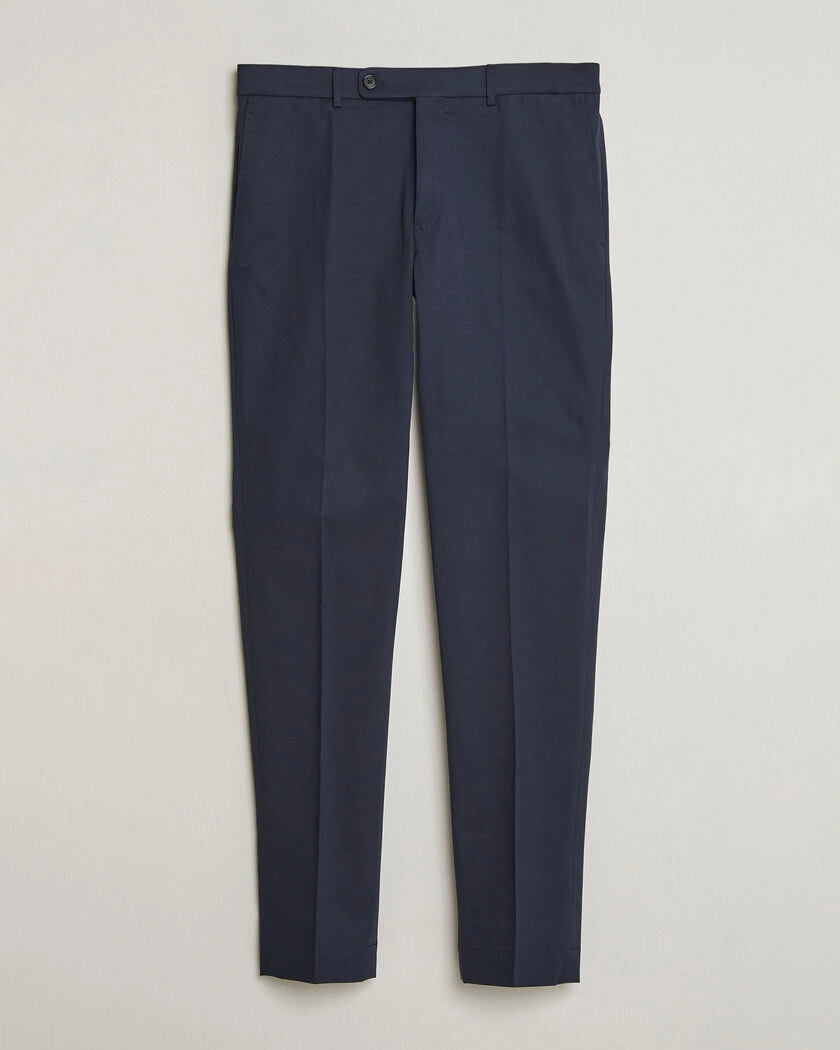 Incotex Regular Fit Flexgab Cotton Chinos Navy – Bleu