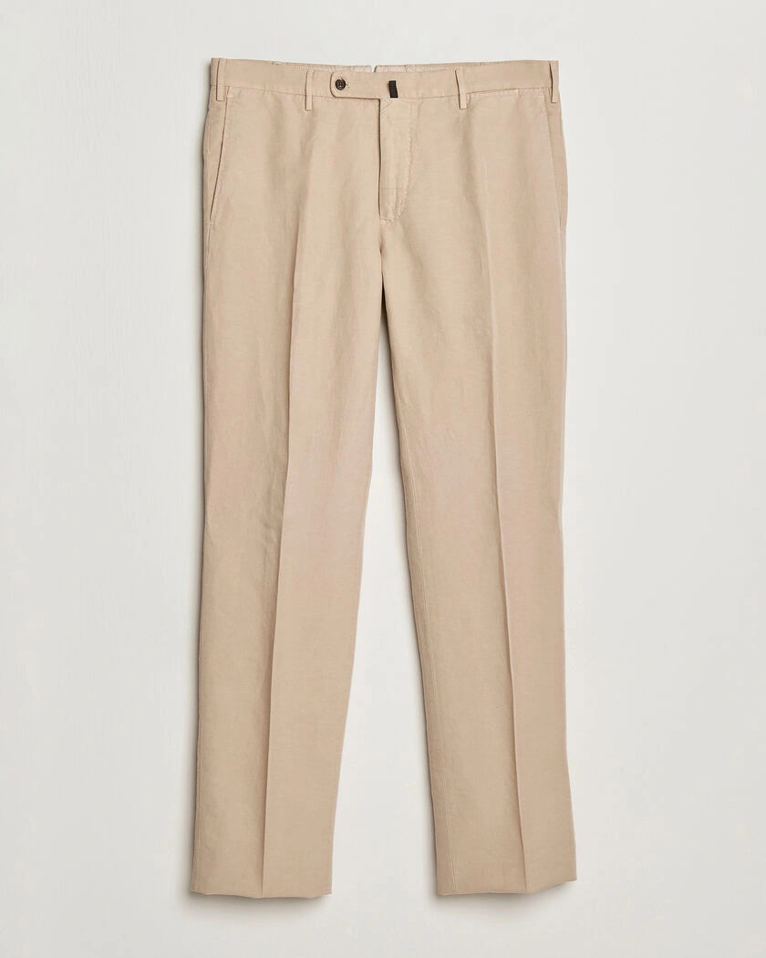 Incotex Regular Fit Chinolino Trousers Beige – Beige