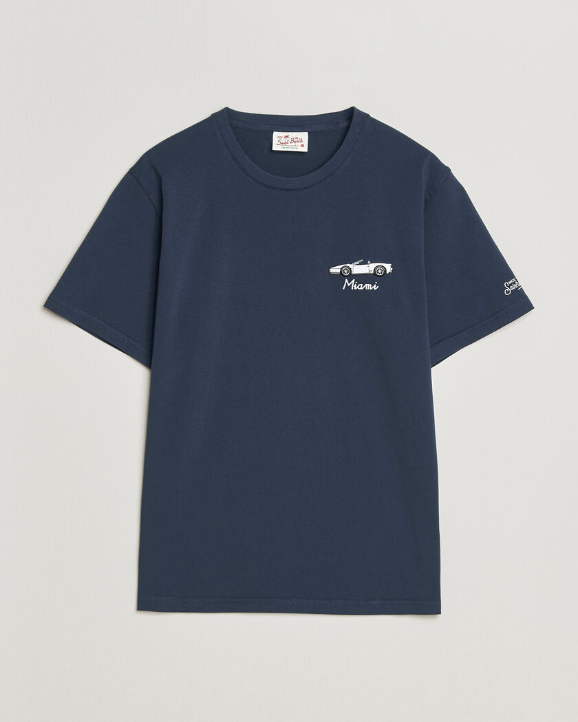 MC2 Saint Barth Printed Cotton T-Shirt Car Miami – Bleu