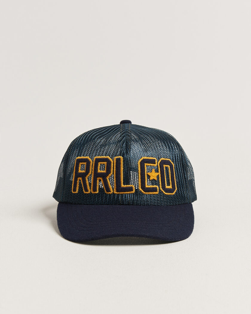 RRL Mesh Trucker Cap Navy – Bleu