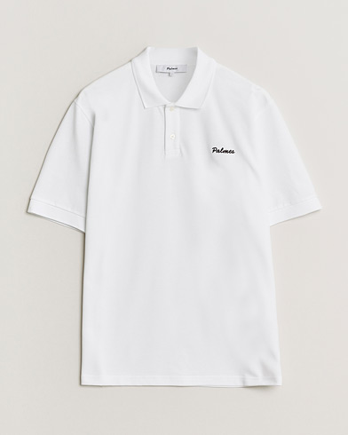 Palmes Stitch Piquet Polo White – Blanc