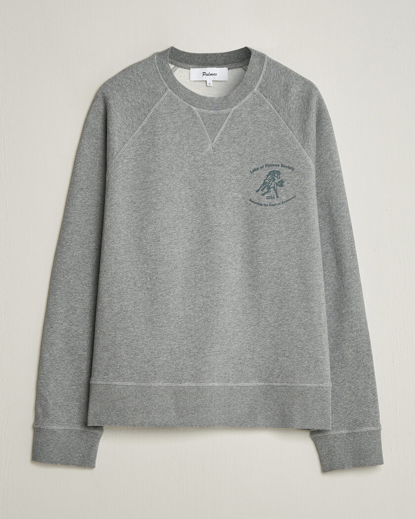 Palmes Lake Raglan Sweatshirt Grey Melange – Gris