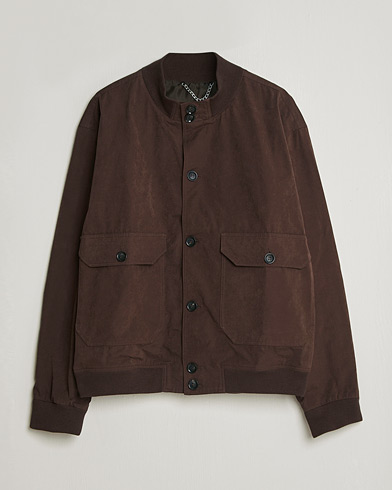 Palmes Waxed Cotton Jacket Brown – Marron