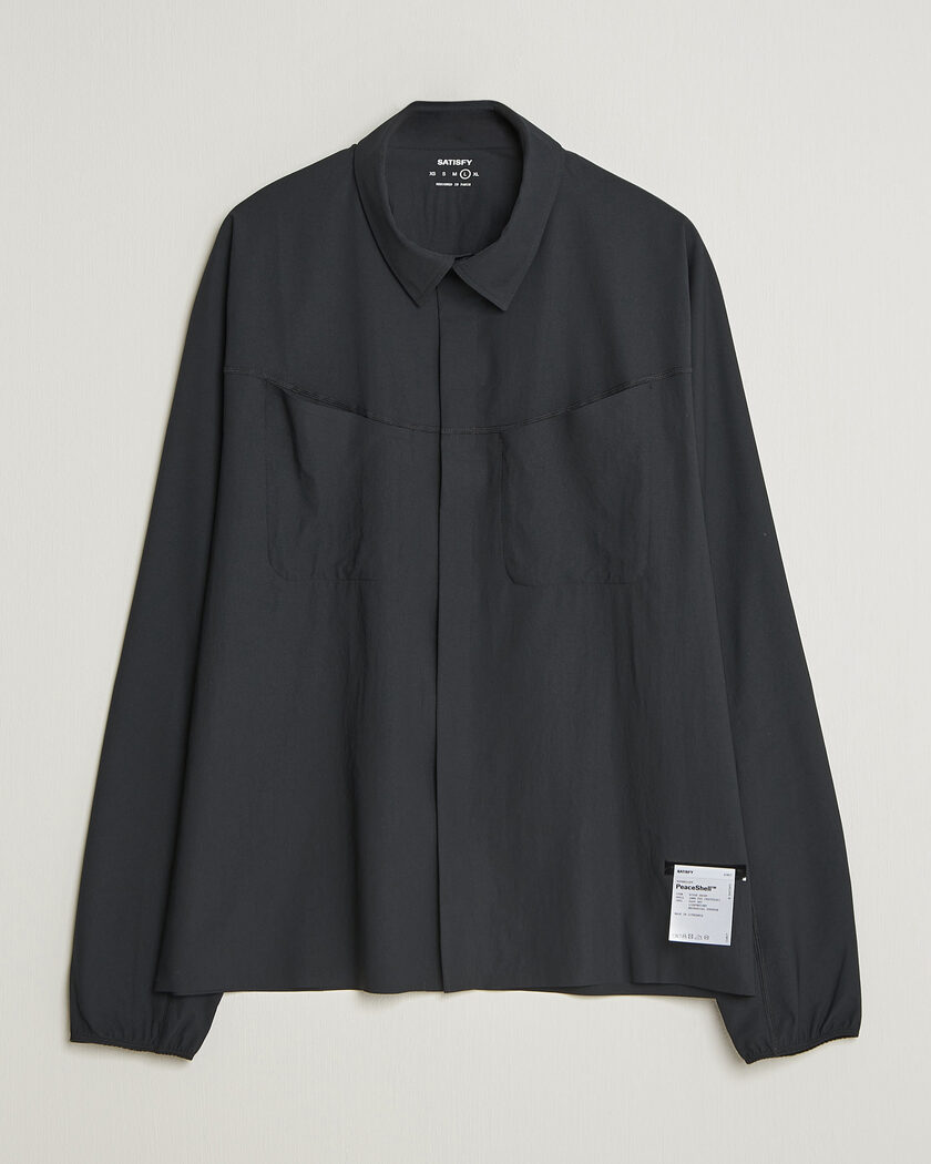 Satisfy PeaceShell River Shirt Black – Noir