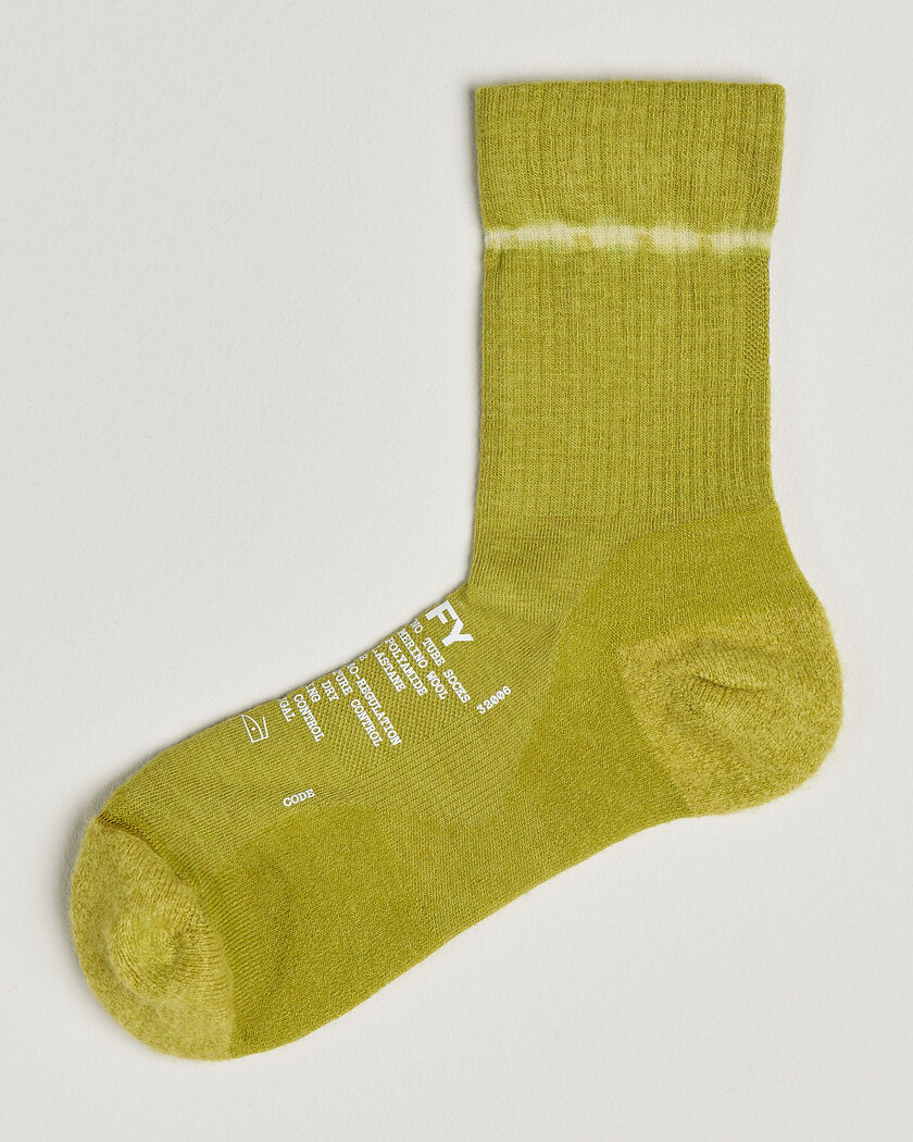 Satisfy Merino Tube Socks Tie Dye Grenoble Green – Vert