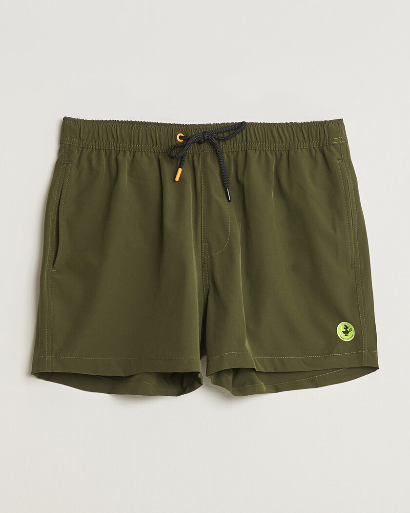 Save The Duck Plain Drawstring Swimshorts Snake Green – Groen