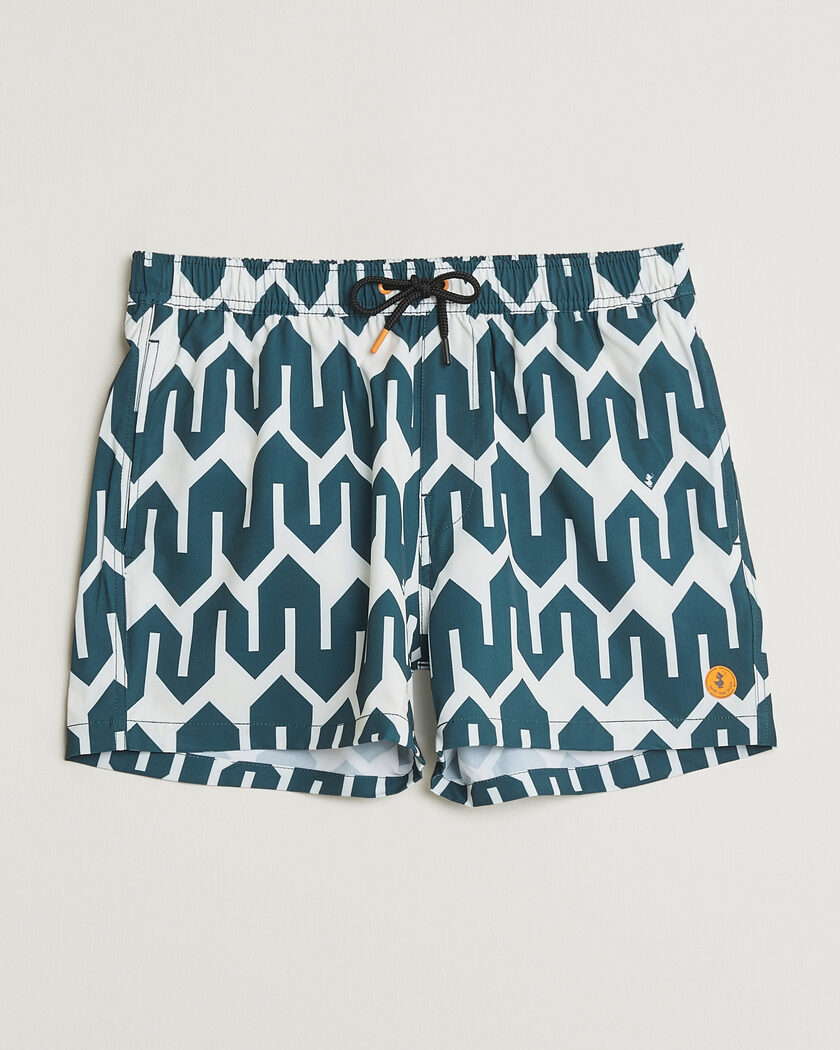 Save The Duck Printed Drawstring Swimshorts Zig Zag – Vert