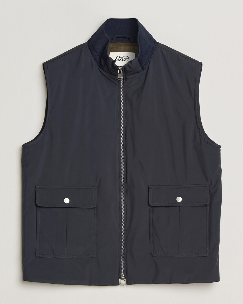 Valstar Nylon Zip Vest Navy – Bleu