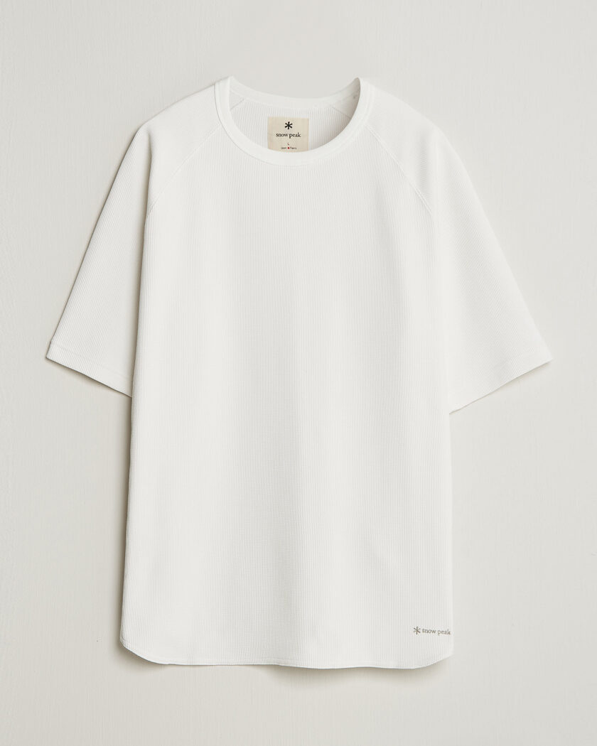 Snow Peak Dry Waffle T-Shirt Off White – Wit
