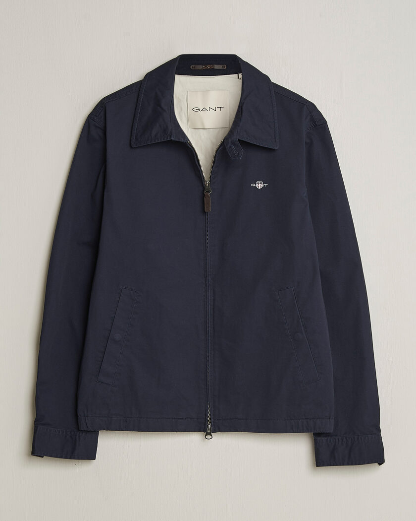 GANT Cotton Windcheater Jacket Evening Blue – Bleu