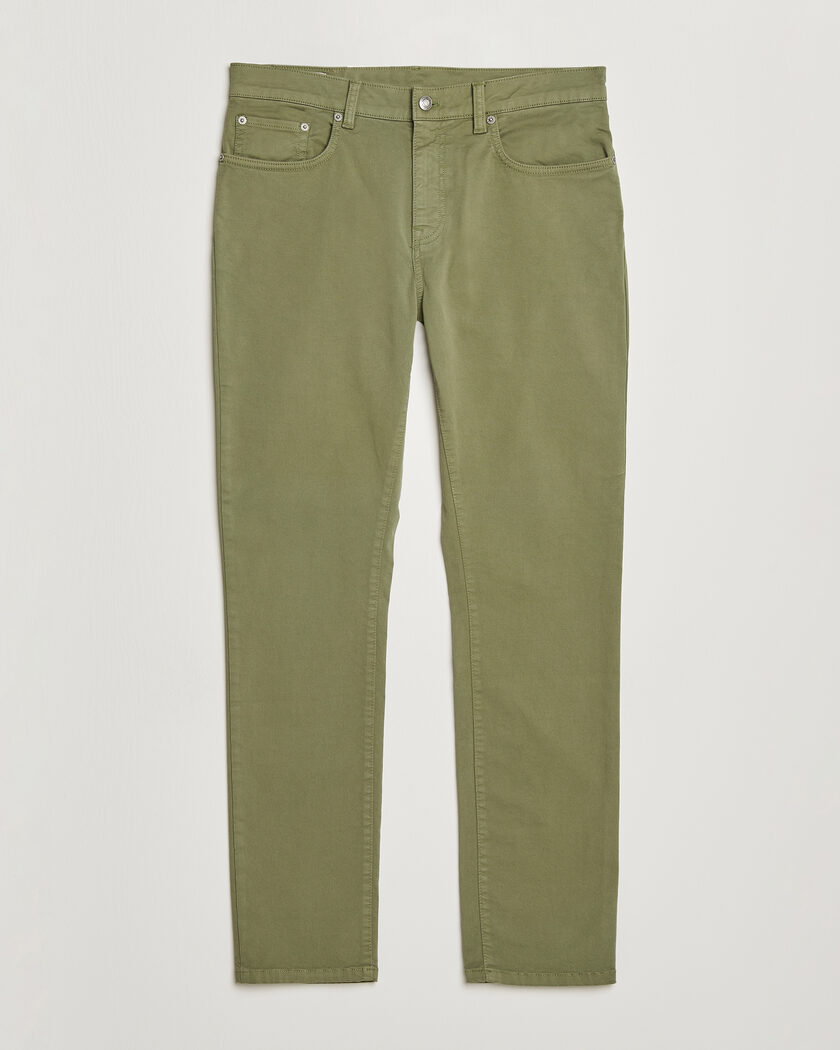 GANT Slim Fit Desert 5-Pocket Pants Dry Herb Green – Vert