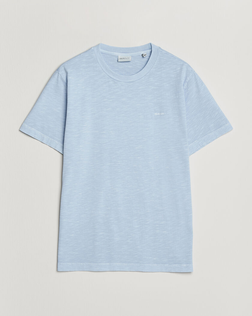 Gant Washed Slub T-Shirt Fresh Blue – Blauw