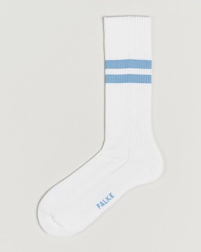 Falke Dynamic Tennis Sock White/Blue – Blanc