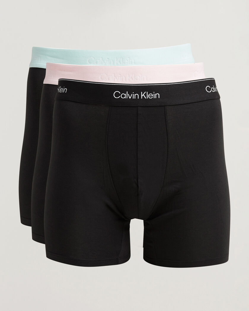 Calvin Klein 3-Pack Icon Cotton Stretch Boxer Brief Black – Zwart