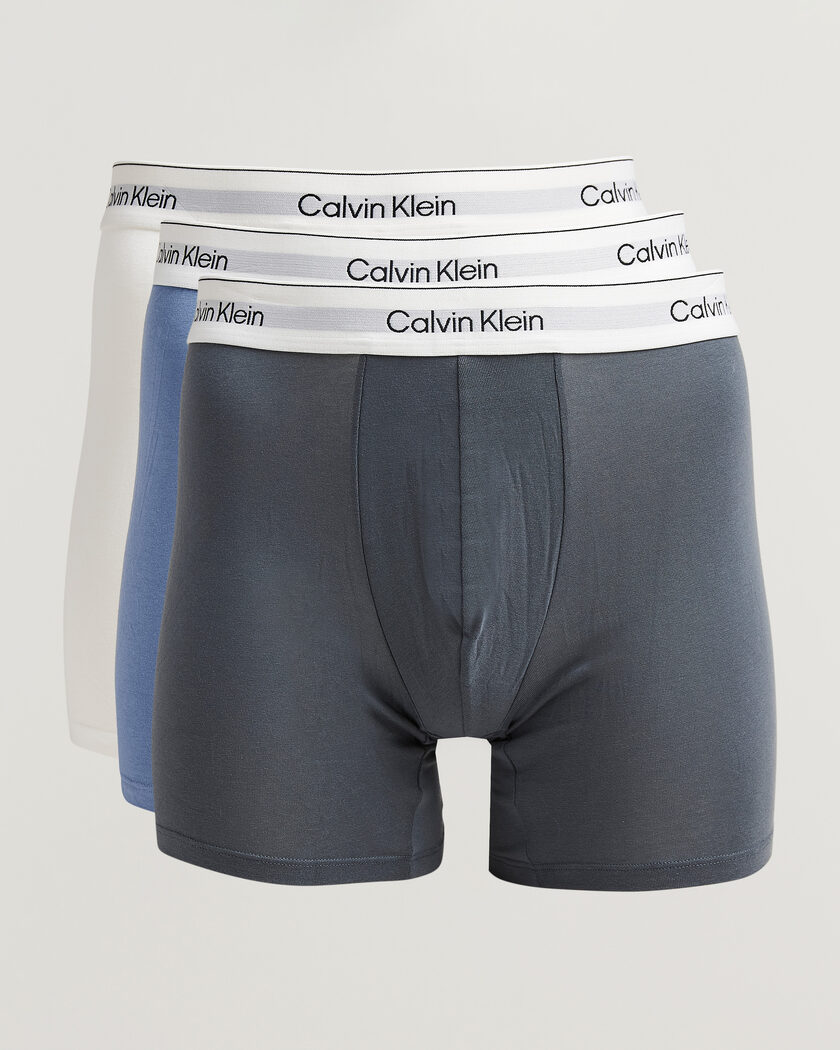 Calvin Klein 3-Pack Icon Cotton Stretch Boxer Brief Grey/Blue/White – Meerkleurig