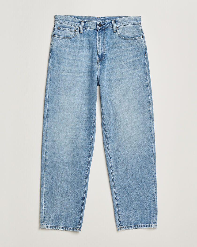 Carhartt WIP Aaron Pant Smith Denim Burst Washed – Blauw