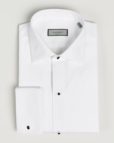 Canali Classic Black Studs Tuxedo Shirt White – Wit