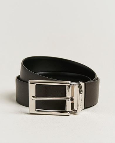 Canali Reversible Saffiano Belt Black/Brown – Meerkleurig