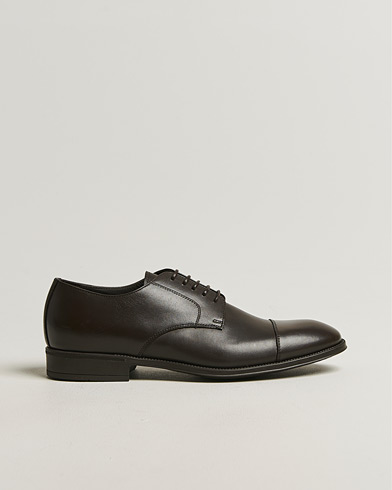 Canali Rubber Sole Derby Brown Calf – Marron