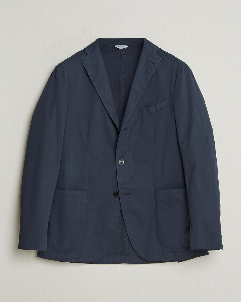 Boglioli K Jacket Supima Cotton Blazer Navy – Bleu